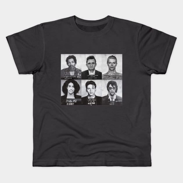 Mug shot Kids T-Shirt by PopGraphics